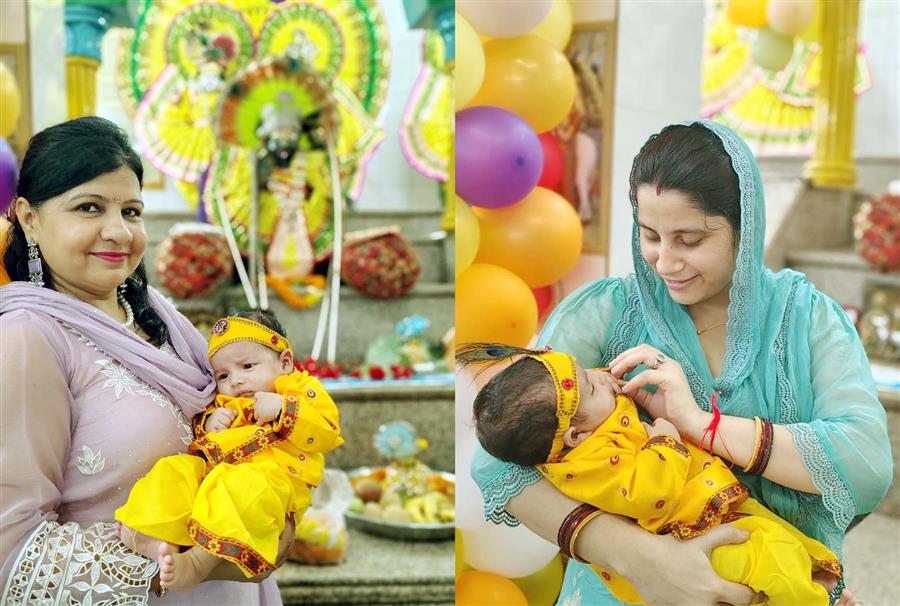 गुरुग्राम में बच्चे बनें बाल कृष्ण, सुबह से रात तक रही जन्माष्टमी की धूम