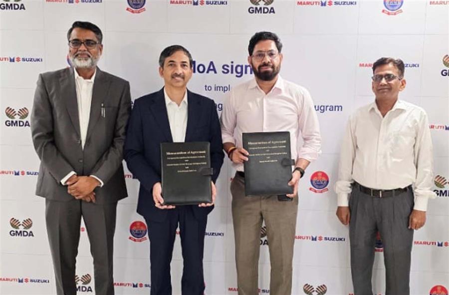 गुरुग्राम में इंटीग्रेटेड ट्रैफिक मैनेजमेंट सिस्टम पर मारुति सीएसआर के तहत खर्च करेगी 75 करोड़
