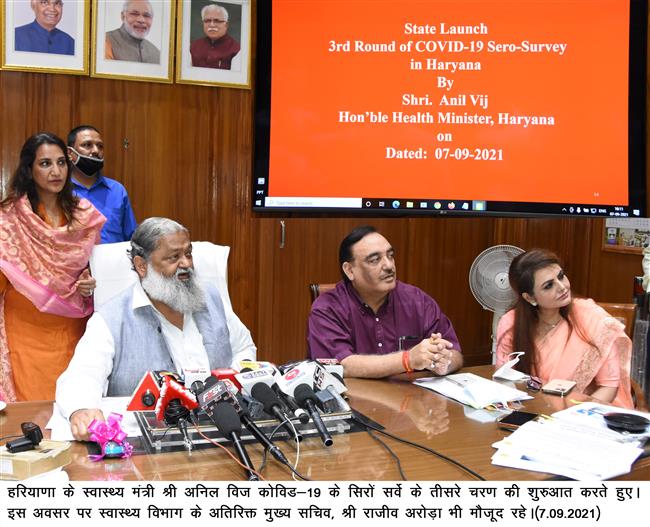 हरियाणा में कोरोना पर तीसरा सीरो सर्वे शुरू