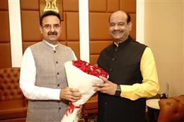 लोकसभा अध्यक्ष ओम बिरला से मिले हरियाणा विस अध्यक्ष हरविन्द्र कल्याण