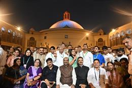 संसद भ्रमण के साथ सम्पन्न हुआ राष्ट्रीय शहरी स्थानीय निकाय सम्मेलन
