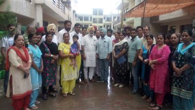 ढिल्लों ने सुनी न्यू गणेश विहार सोसायटी के निवासियों की समस्याएं