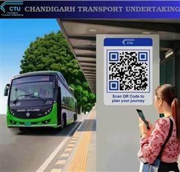 चंडीगढ़ ट्रांसपोर्ट अंडरटेकिंग ने बस क्यू शेल्टर्स पर क्यूआर कोड आधारित जर्नी प्लानिंग की शुरुआत की