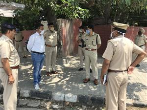  पुलिस उपायुक्त ने चण्डीगढ़ की सीमा से लगते नाकों का किया दौरा
