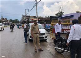 पंचकूला में बुलेट इंपाउंड, पुलिस ने 32,500 का चालान काटा