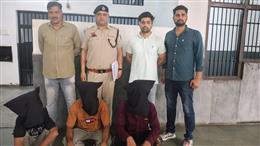 पंचकूला में बुजुर्ग को चाकू की नोक पर लूटने वाले तीन आरोपी गिरफ्तार