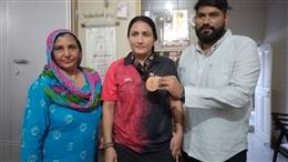 ब्रॉन्ज मेडल जीतने वाली मुक्केबाज पूजा बोहरा पहुंची भिवानी