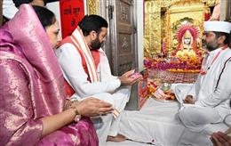 मुख्यमंत्री ने धर्मपत्नी सहित पहले नवरात्र पर किए माता मनसा देवी के दर्शन