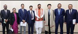 जापान दौरे के पहले दिन मुख्यमंत्री नायब सिंह सैनी ने जापान के मंत्रियों से की मुलाकात   