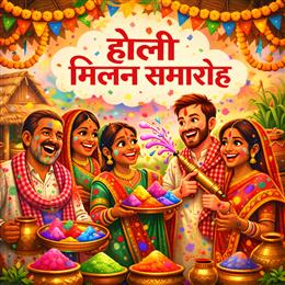 चण्डीगढ़ में सजेगी होली की महफिल, बिहार फाउंडेशन और पूर्वांचल वेलफेयर एसोसिएशन मनाएंगे 29वां होली मिलन समारोह