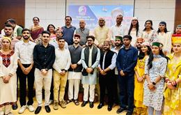 अनुराग ठाकुर ने  हरियाणा केंद्रीय विश्वविद्यालय, महेंद्रगढ़ में ₹10.5 करोड़ की लागत से बने अंतरराष्ट्रीय मानक के सिंथेटिक एथलेटिक ट्रैक का उद्घाटन किया