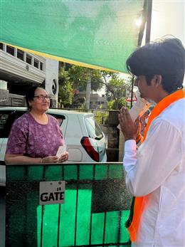 वार्ड नंबर 6 में भाजपा का जोरदार प्रचार, पार्थ गुप्ता के समर्थन में उतरे ज्ञानचंद गुप्ता