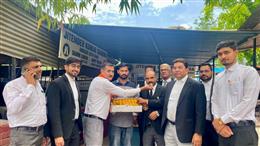 पश्चिम बंगाल में भाजपा सरकार बनने पर जिला न्यायलय पंचकूला के अधिवक्ताओं ने ख़ुशी मनाई और पूरे कोर्ट परिसर में लड्डू बांटे