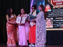 शिल्पी बहादुर मॉडल, एक्ट्रेस एवं एंकर को मिला सावित्रीबाई फुले सम्मान