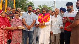  डिप्टी स्पीकर जय कृष्ण सिंह रौड़ी द्वारा गांव मोरांवाली में सड़क का उद्घाटन