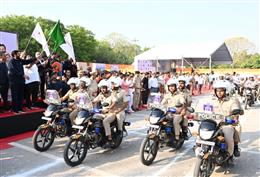 मुख्यमंत्री नायब सिंह सैनी ने 312 ईआरवी वाहनों को दिखाई हरी झंडी