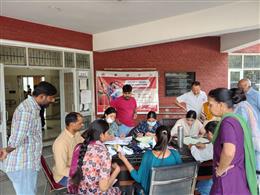 मनीमाजरा स्वास्थ्य शिविर से टीबी पहचान अभियान को मिली रफ्तार