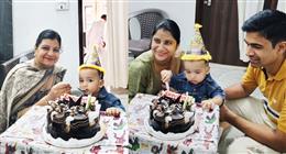 सोनीपत: शिवांश राठी का पहला जन्मदिन धूमधाम से मनाया