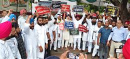 पंजाब कांग्रेस एससी विभाग का धरना चौथे दिन भी लगातार जारी