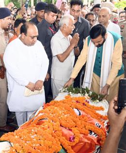 मुख्यमंत्री ने वरिष्ठ प्रचारक एवं समाजसेवी जगदीश मित्तल के निधन पर जताया शोक