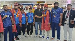 *एशियन गेम्स में जोरदार प्रदर्शन करके लौटे हरियाणा के खिलाड़ियों का हरियाणा के खेल मंत्री ने किया जोरदार स्वागत*