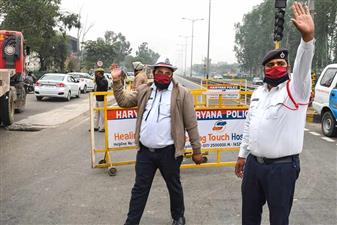 हरियाणा में किसानों के चक्का जाम से  पहले अलर्ट हुई पुलिस