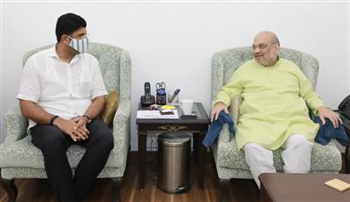 गृहमंत्री अमित शाह से मिले दुष्यंत चौटाला
