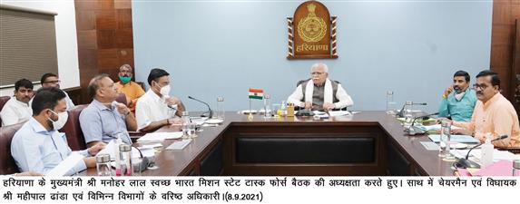 स्वच्छ भारत मिशन सरकार की प्राथमिकता:मनोहर लाल