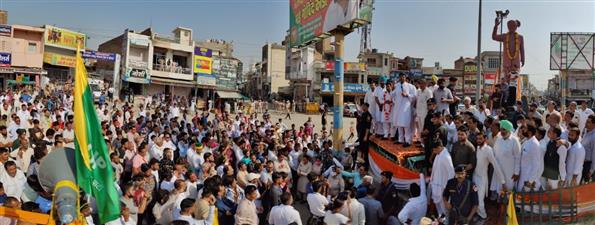 ऐलनाबाद के चुनावी रण में उतरे सीएम व डिप्टी सीएम 