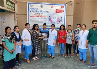 गुरुग्राम: शुरू हुआ 12 से 14 साल के बच्चों का टीकाकरण,  सभी बच्चों को टीके लगवाएं