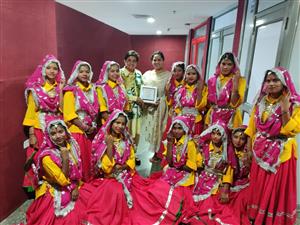 पंचकूला की निर्भय डांस अकेडमी को किरण बेदी ने किया सम्मानित