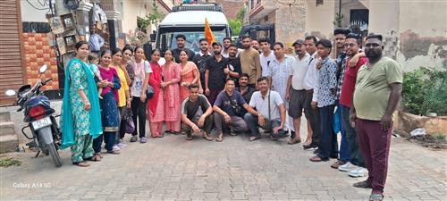 जय अमरनाथ जी जय बाबा बर्फानी जय घोष करके रवाना हुई यात्रा 