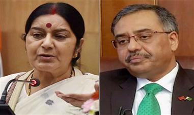  पाक राजदूत ने सुषमा स्वराज से मुलाकात की, कुलभूषण के मुद्दे पर चर्चा की खबर से किया इनकार 