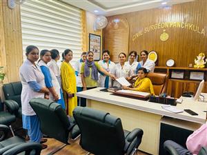 दो दिन काले बिल्ले लगाएंगी तो तीसरे दिन हड़ताल करेंगी प्रदेश की नर्सें