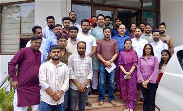 भारतीय जनता युवा मोर्चा ने आगामी अभियानों की योजना पर की बैठक   