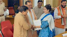 किरण चौधरी हरियाणा से निर्विरोध चुनी गई 