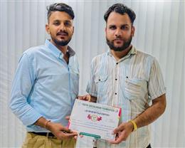 उज्जवल दलाल जुलाना को सराहनीय कार्यों के लिए किया गया रेवाड़ी में सम्मानित 