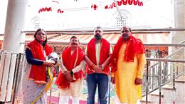 संगठन मंत्री फणीन्द्रनाथ शर्मा ने माता मनसा देवी से मांगा भाजपा की जीत का आशीर्वाद 