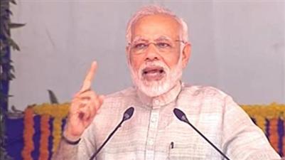  हमने नर्मदा का पानी गांव-गांव तक पहुंचाया - मोदी 