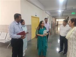 माधवी कटारिया यूटी की दिव्यांग व्यक्तियों के लिए राज्य आयुक्त ने आज GRIID का किया दौरा