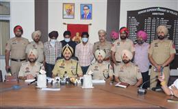 पंजाब पुलिस ने सीमा पार के नशा तस्करी गिरोह का किया 