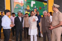 विस अध्यक्ष ने एडीजीपी के साथ विधान सभा परिसर का निरीक्षण 