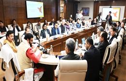 मुख्यमंत्री नायब सिंह सैनी से दक्षिण कोरिया के प्रतिनिधिमंडल ने की मुलाकात
