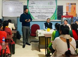 डॉन बोस्को में निर्धन महिलाओं के लिये पत्तों और कागज की प्लेटे बनाने का ट्रेनिंग प्रोग्राम आयोजित