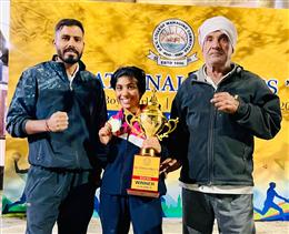 Pindara Boxing Club's boxer Kusum won gold medal in DAV National Boxing Competition held in Noida