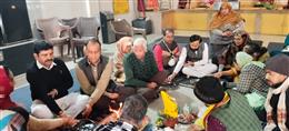 परशुराम भवन में मूर्ति स्थापना दिवस मनाया 
