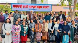 कैबिनेट मंत्री ने सरना और मलिकपुर के सरकारी स्कूलों में मेगा पी.टी.एम. के दौरान शिरकत की