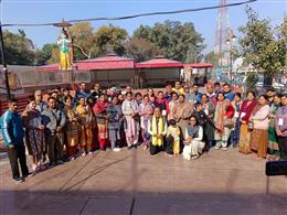 श्री रामलीला कमेटी ने आयोजित की महाकुंभ यात्रा 