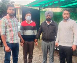 5000 रुपये रिश्वत लेते पी.एस.पी.सी.एल. का जे.ई. विजिलेंस ब्यूरो द्वारा काबू