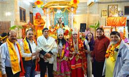 श्री महावीर मंदिर में श्रीकृष्ण-रुक्मणी विवाह की जीवंत झांकी, श्रद्धालुओं ने लिया आनंद